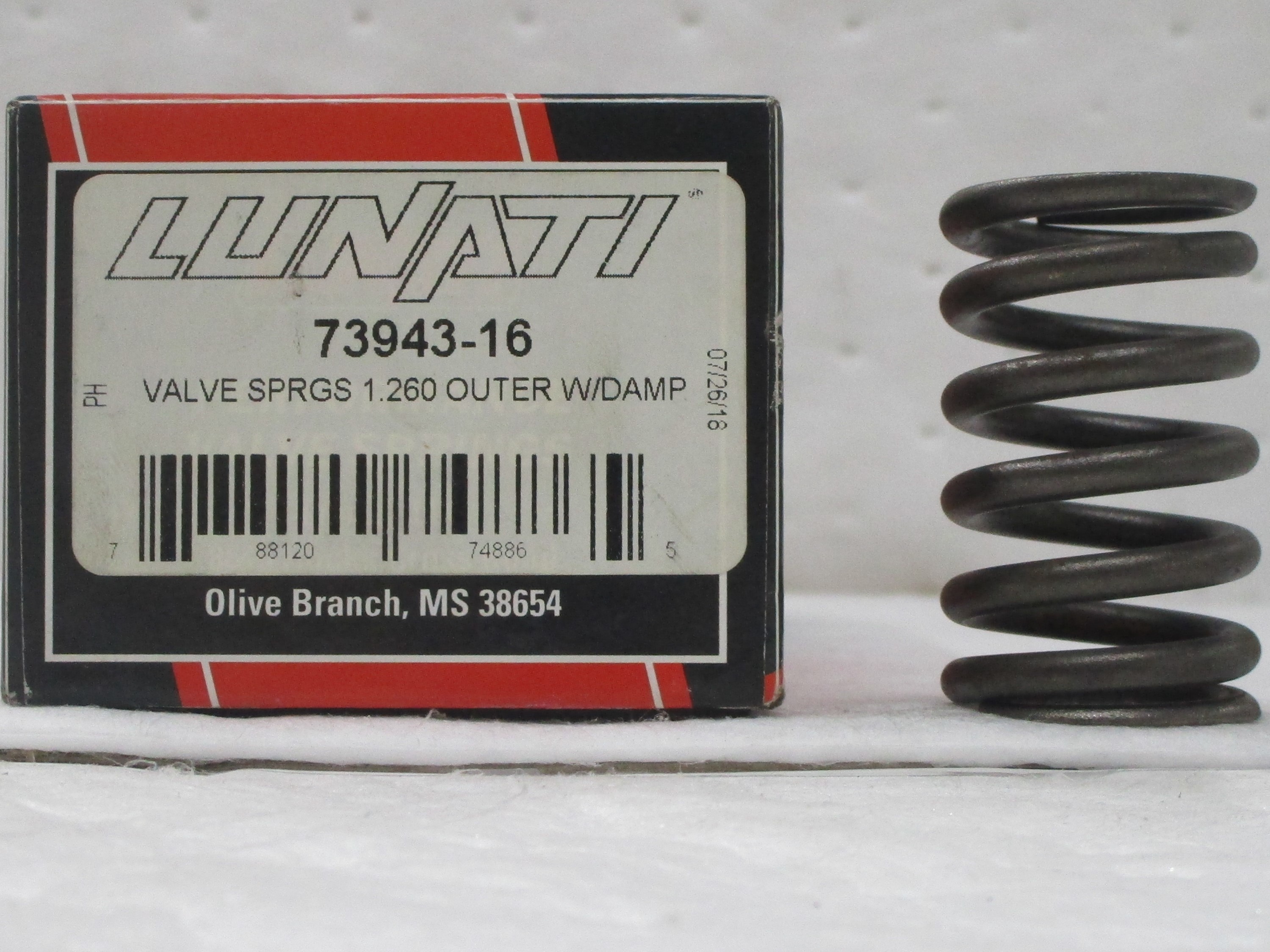 1.260 Outer Performance Valve Springs W/O Damper for Small Block Chevy V-8 (Lunati)